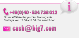 Kontakt zu Cash.Big7.com: +49(0)40 - 524 738 012